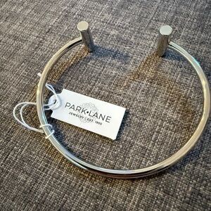 Park Lane Polished Silver Open Cuff